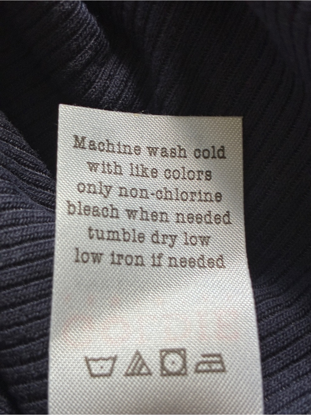 Goldie Ribbed Tank Navy Small - Picture 5 of 6
